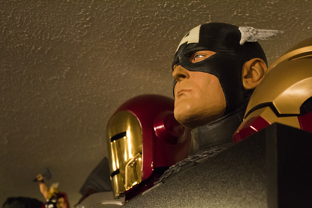 Marvel Superhero busts, Captain America, Iron-Man