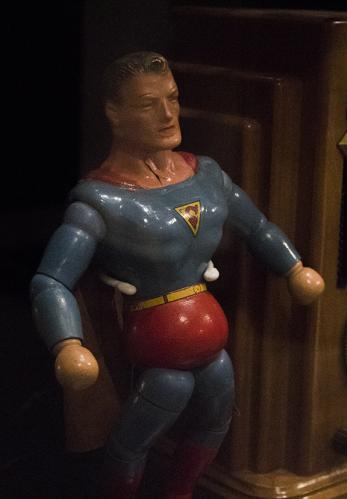 Rare Superman Wooden Doll